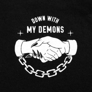 Down With My Demons Sketchy Tank T-shirt